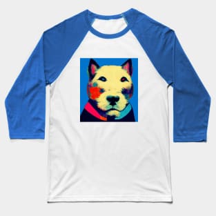 Artsy Puppy Painting Baseball T-Shirt